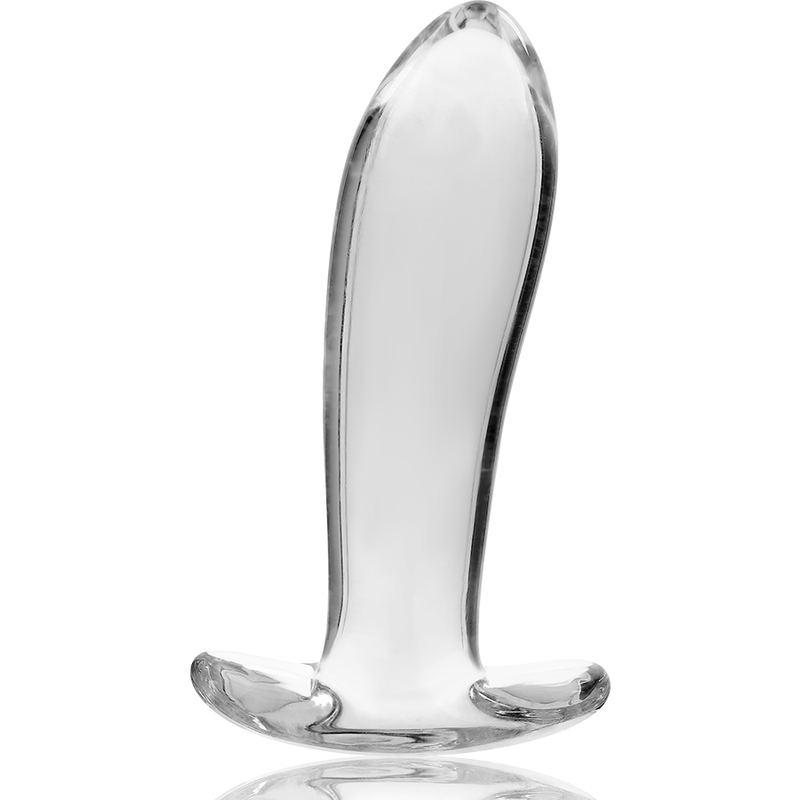 SERIE NEBULA DE IBIZA - PLUG ANAL MODELO 5 CRISTAL BOROSILICATO TRANSPARENTE 12,5 CM -O- 3,5 CM