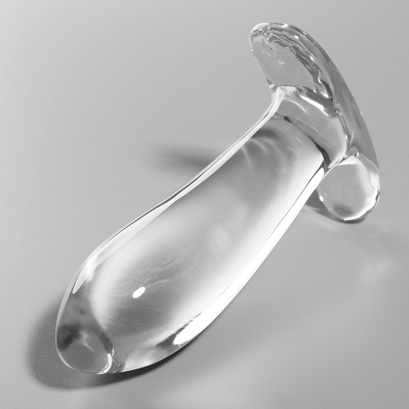 SERIE NEBULA DE IBIZA - PLUG ANAL MODELO 5 CRISTAL BOROSILICATO TRANSPARENTE 12,5 CM -O- 3,5 CM