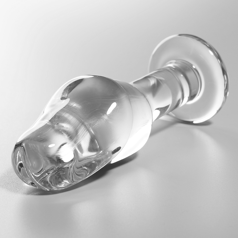 SERIE NEBULA DE IBIZA - PLUG ANAL MODELO 6 CRISTAL BOROSILICATO TRANSPARENTE 12,5 CM -O- 4 CM