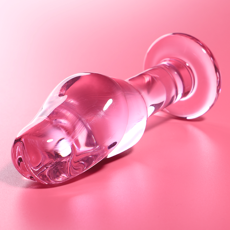 SERIE NEBULA DE IBIZA - PLUG ANAL MODELO 6 CRISTAL BOROSILICATO TRANSPARENTE 12,5 CM -O- 4 CM