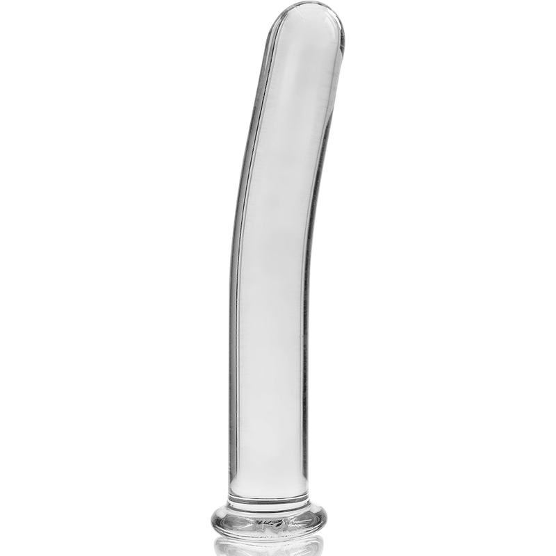 NEBULA SERIES BY IBIZA - MODEL 8 CLEAR BOROSILICATE GLASS DILDO 14.5 CM -O- 2 CM