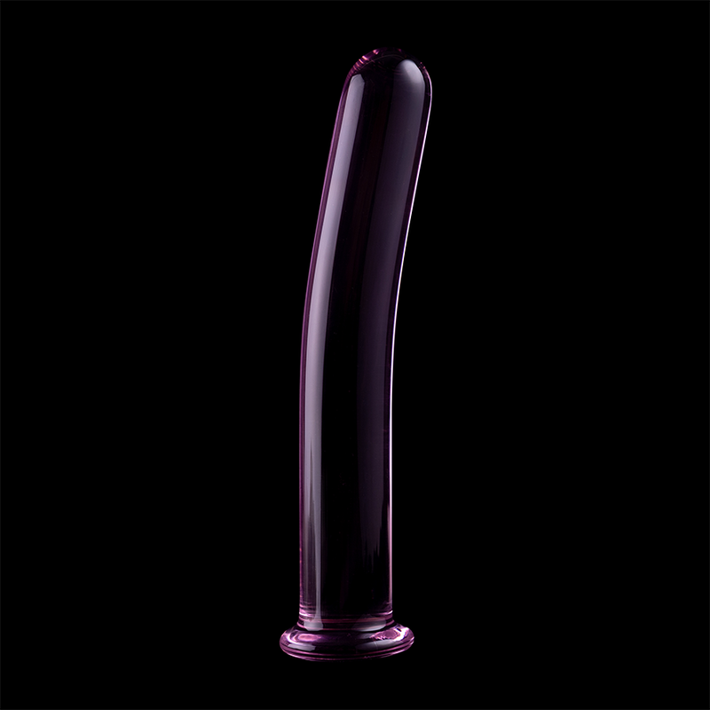 NEBULA SERIES BY IBIZA - MODEL 9 CLEAR BOROSILICATE GLASS DILDO 15.5 CM -O- 2.5 CM