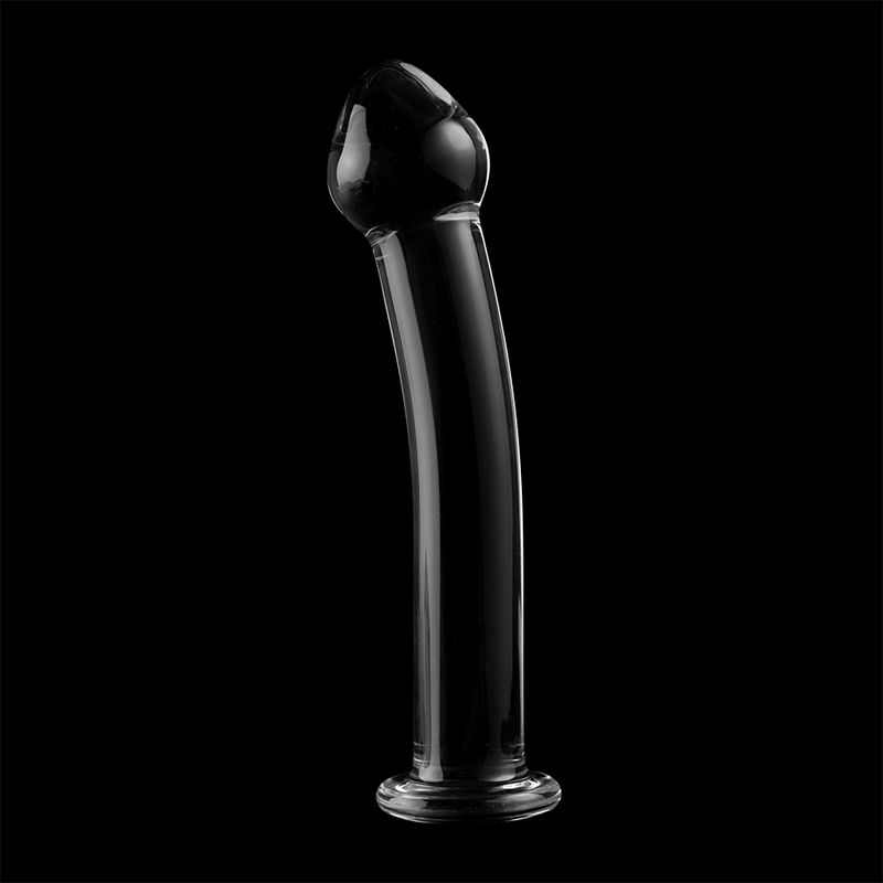 NEBULA SERIES BY IBIZA - MODEL 11 CLEAR BOROSILICATE GLASS DILDO 16 CM -O- 3 CM