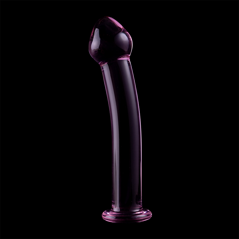 NEBULA SERIES BY IBIZA - MODELO 11 DILDO DE CRISTAL BOROSILICATO TRANSPARENTE 16 CM -O- 3 CM