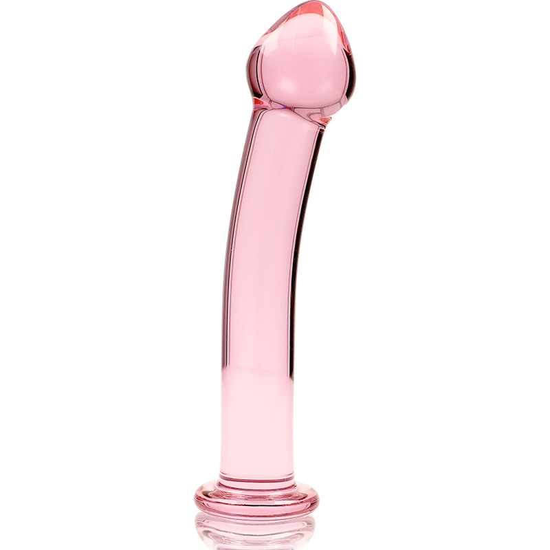 NEBULA SERIES BY IBIZA - MODELO 11 DILDO DE CRISTAL BOROSILICATO TRANSPARENTE 16 CM -O- 3 CM