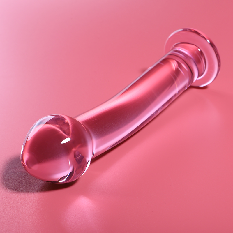 NEBULA SERIES BY IBIZA - MODELO 11 DILDO DE CRISTAL BOROSILICATO TRANSPARENTE 16 CM -O- 3 CM