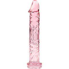 NEBULA SERIES BY IBIZA - MODELO 12 DILDO DE CRISTAL BOROSILICATO TRANSPARENTE 17 CM -O- 3,5 CM