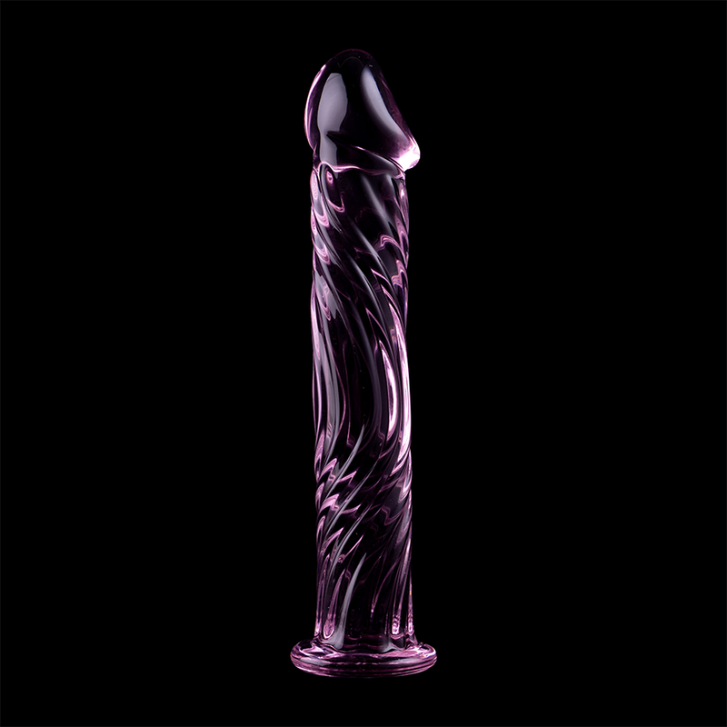 NEBULA SERIES BY IBIZA - MODEL 12 CLEAR BOROSILICATE GLASS DILDO 17 CM -O- 3.5 CM