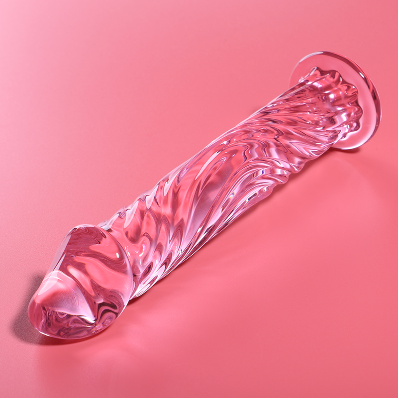 NEBULA SERIES BY IBIZA - MODELO 12 DILDO DE CRISTAL BOROSILICATO TRANSPARENTE 17 CM -O- 3,5 CM