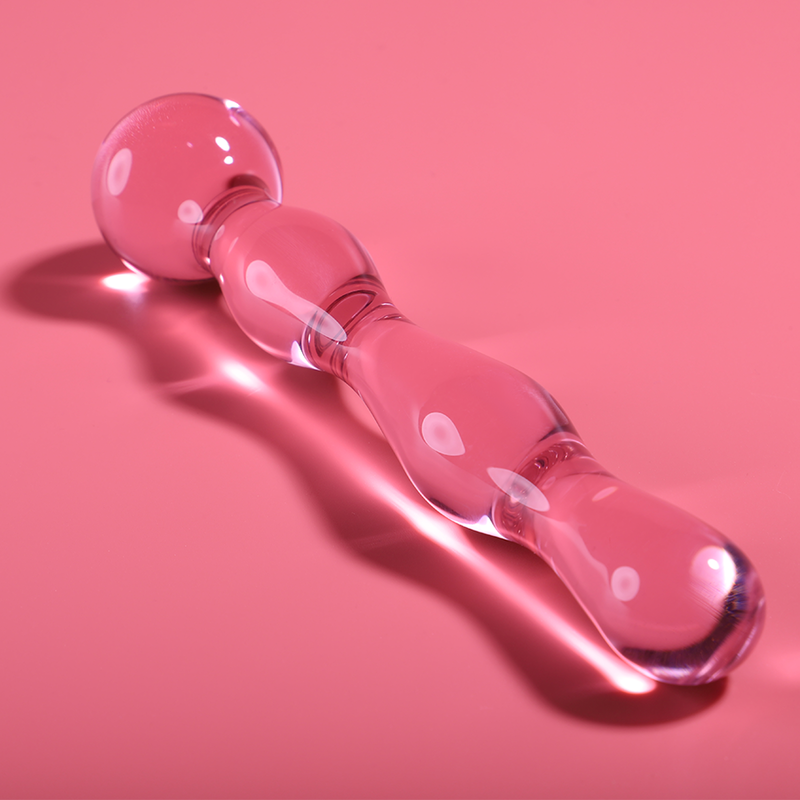 NEBULA SERIES BY IBIZA - MODEL 13 CLEAR BOROSILICATE GLASS DILDO 18 CM -O- 3.5 CM