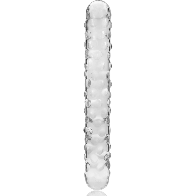 NEBULA SERIES BY IBIZA - MODEL 15 CLEAR BOROSILICATE GLASS DILDO 18.5 CM -O- 3 CM