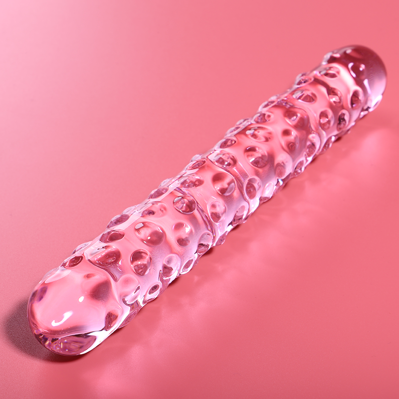 NEBULA SERIES BY IBIZA - MODEL 15 CLEAR BOROSILICATE GLASS DILDO 18.5 CM -O- 3 CM