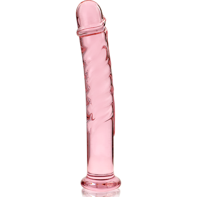 NEBULA SERIES BY IBIZA - MODEL 16 CLEAR BOROSILICATE GLASS DILDO 18.5 CM -O- 3 CM