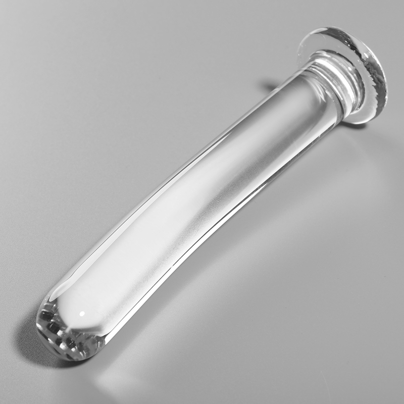 NEBULA SERIES BY IBIZA - MODEL 17 CLEAR BOROSILICATE GLASS DILDO 18.5 CM -O- 3 CM