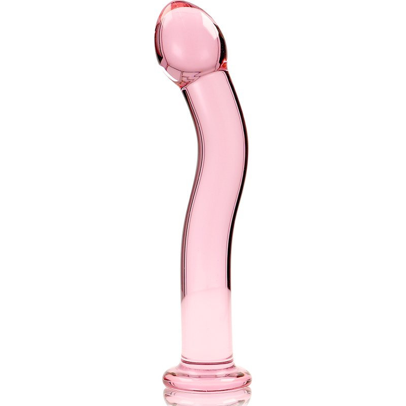 NEBULA SERIES BY IBIZA - MODEL 18 CLEAR BOROSILICATE GLASS DILDO 18.5 CM -O- 3.5 CM