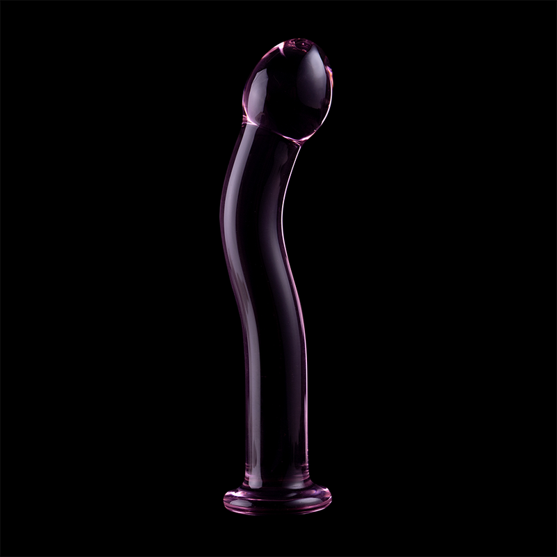 NEBULA SERIES BY IBIZA - MODEL 18 CLEAR BOROSILICATE GLASS DILDO 18.5 CM -O- 3.5 CM