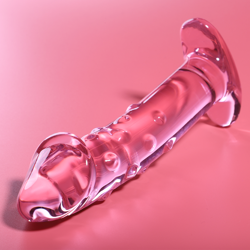 NEBULA SERIES BY IBIZA - MODEL 19 CLEAR BOROSILICATE GLASS DILDO 18.5 CM -O- 4 CM