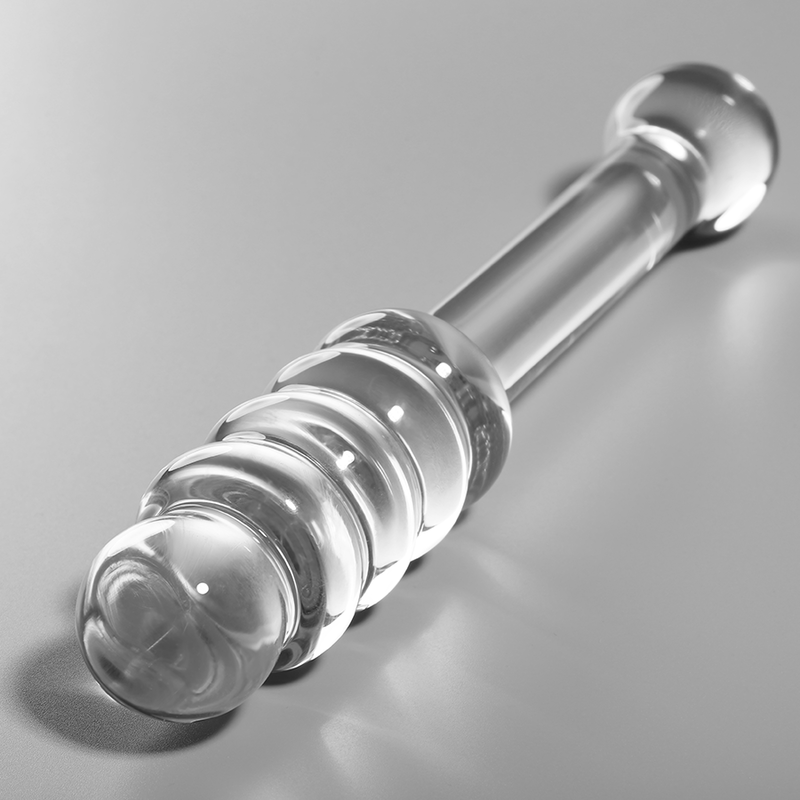 NEBULA SERIES BY IBIZA - MODELO 20 DILDO DE CRISTAL BOROSILICATO TRANSPARENTE 20,5 CM -O- 3 CM