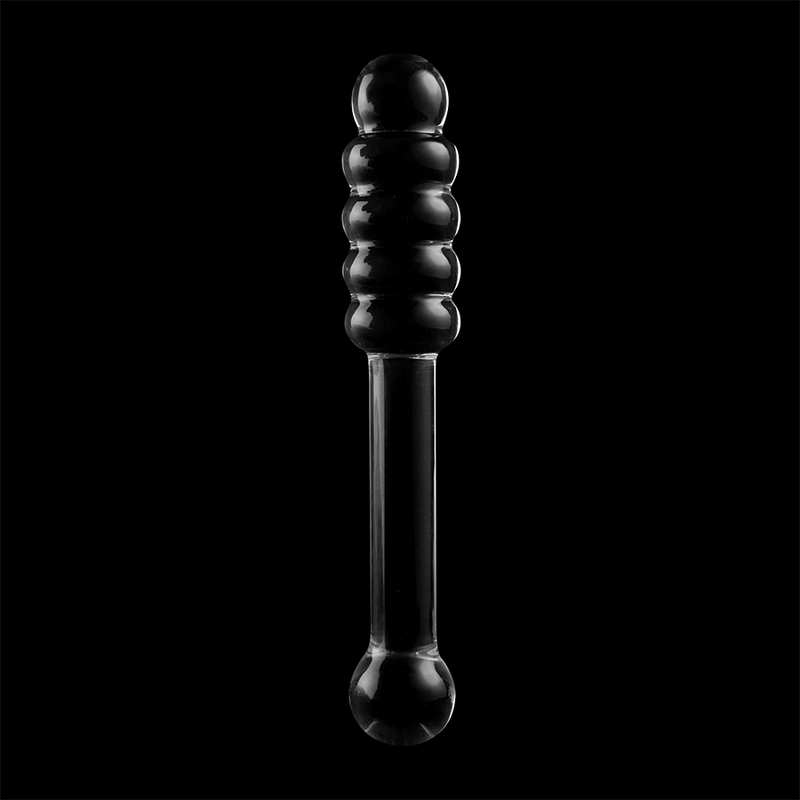 NEBULA SERIES BY IBIZA - MODEL 20 CLEAR BOROSILICATE GLASS DILDO 20.5 CM -O- 3 CM