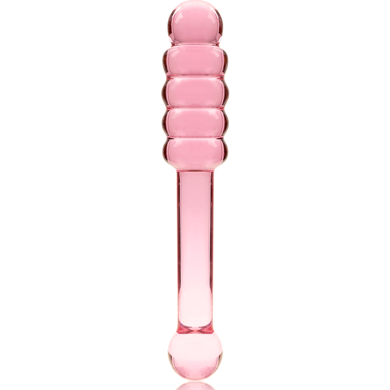 NEBULA SERIES BY IBIZA - MODEL 20 CLEAR BOROSILICATE GLASS DILDO 20.5 CM -O- 3 CM