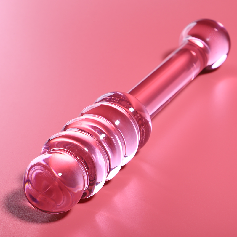 NEBULA SERIES BY IBIZA - MODEL 20 CLEAR BOROSILICATE GLASS DILDO 20.5 CM -O- 3 CM