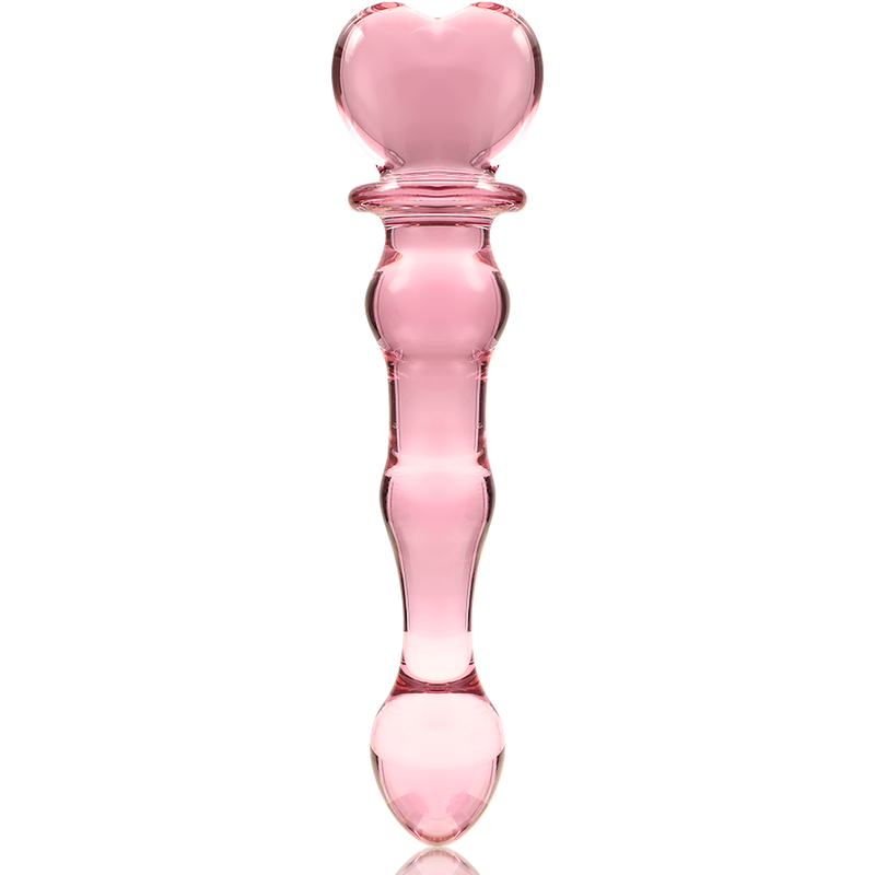 NEBULA SERIES BY IBIZA - MODEL 21 CLEAR BOROSILICATE GLASS DILDO 20.5 CM -O- 3.5 CM