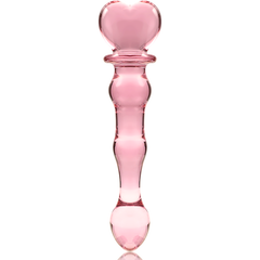 NEBULA SERIES BY IBIZA - MODELO 21 DILDO DE CRISTAL BOROSILICATO TRANSPARENTE 20,5 CM -O- 3,5 CM