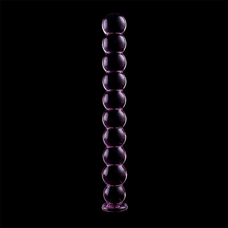 NEBULA SERIES BY IBIZA - MODEL 22 CLEAR BOROSILICATE GLASS DILDO 21.5 CM -O- 2.5 CM