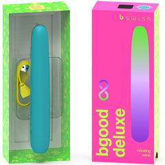 B SWISH - B SWISH VIBRADOR RECARGABLE - BGOOD INFINITE DELUXE SILICONA AZUL