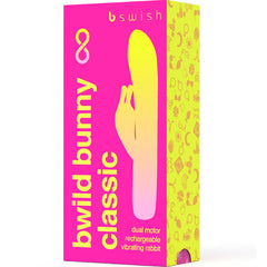 B SWISH - VIBRADOR CLÁSICO RECARGABLE BWILD BUNNY INFINITE SILICONA ROSA