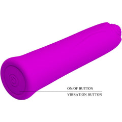 PRETTY LOVE - CURTIS MINI SUPER POWER VIBRADOR 12 VIBRACIONES EN SILICONA MORADA