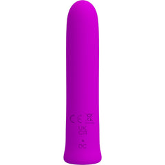 PRETTY LOVE - CURTIS MINI SUPER POWER VIBRADOR 12 VIBRACIONES EN SILICONA MORADA