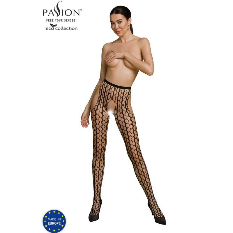 PASSION - BODYSTOCKING ECO COLLECTION ECO S007 BLACK