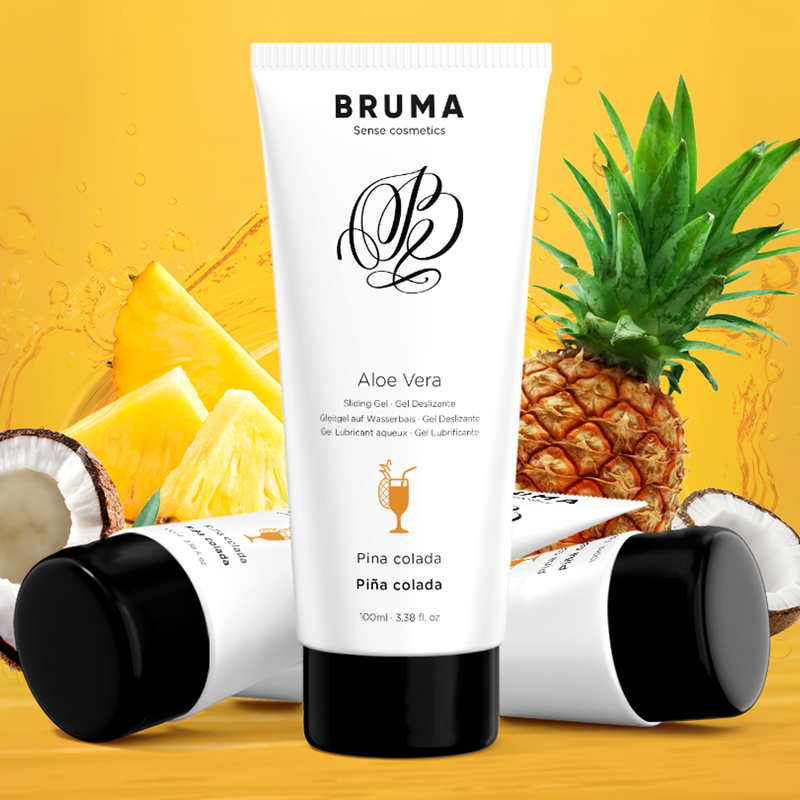 BRUMA - SLIPPERY GEL WITH ALOE VERA PINA COLADA FLAVOR 100 ML