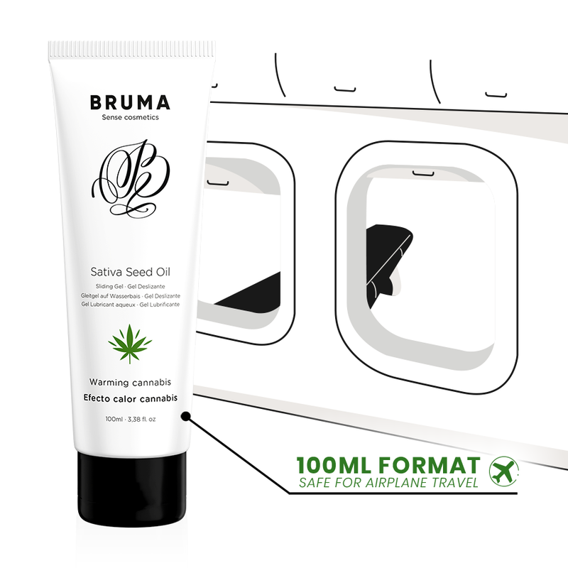 BRUMA - SATIVA SEED OIL WARMING SLIP GEL CANNABIS FLAVOR 100 ML