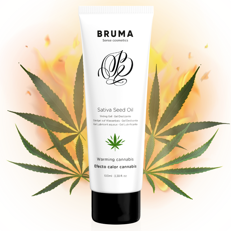 BRUMA - SATIVA SEED OIL WARMING SLIP GEL CANNABIS FLAVOR 100 ML