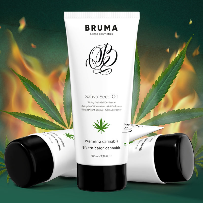 BRUMA - SATIVA SEED OIL WARMING SLIP GEL CANNABIS FLAVOR 100 ML