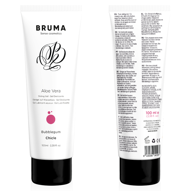 BRUMA - ALOE VERA SLIPPERY GEL BUBBLEGUM FLAVOR 100 ML