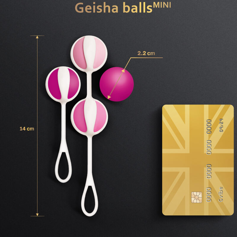 G-VIBE - SET DE 4 MINI BOLAS DE GEISHA MORADA