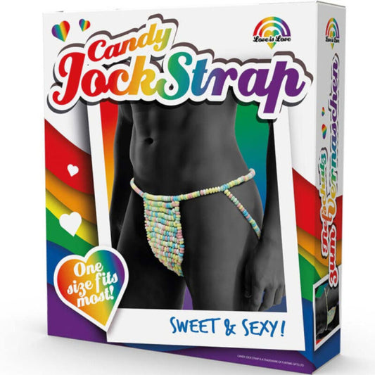 SPENCER & FLEETWOOD - RAINBOW CANDY THONG CANDY JOCKSTRAP