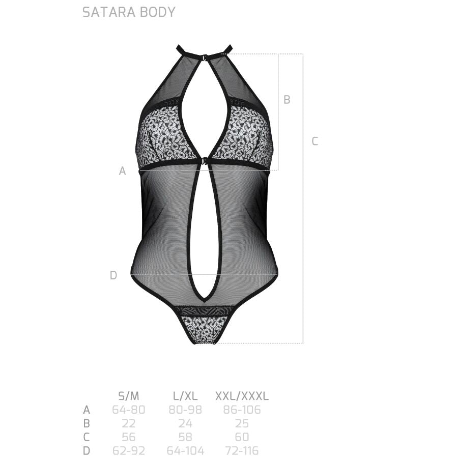 PASSION - SATARA BODY EROTIC LINE BLACK S/M