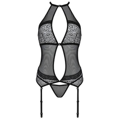 PASSION - CORSÉ SATARA LÍNEA ERÓTICA NEGRA S/M