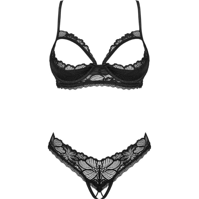 OBSESSIVE - SERAFIA TWO PIECE SET WITHOUT PANTIES XS/S