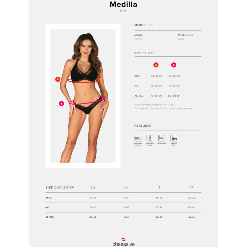OBSESSIVE - CONJUNTO DOS PIEZAS MEDILLA XS/S