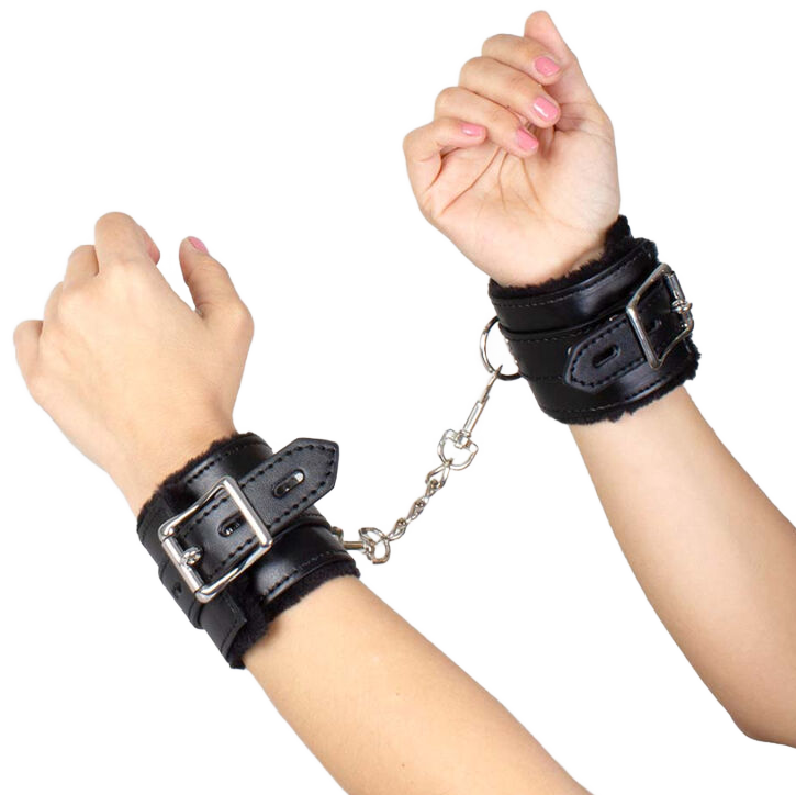 SECRETPLAY - BLACK BONDAGE HANDCUFFS BDSM COLLECTION