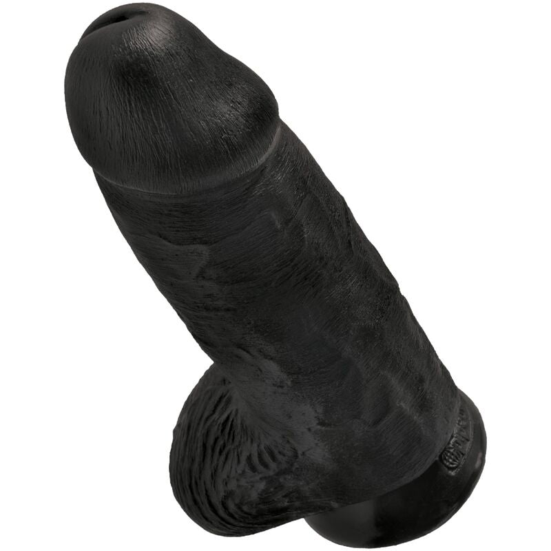 KING COCK - REALISTIC CHUBBY PENIS 23 CM BLACK