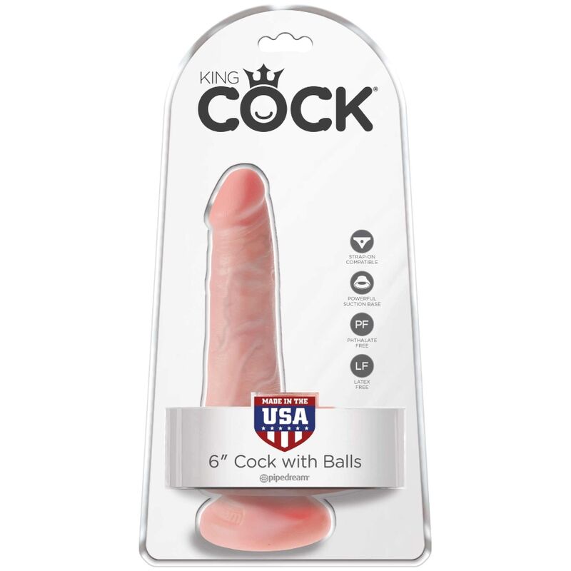 KING COCK - REALISTIC PENIS WITH LIGHTWEIGHT 13.5 CM BALLS