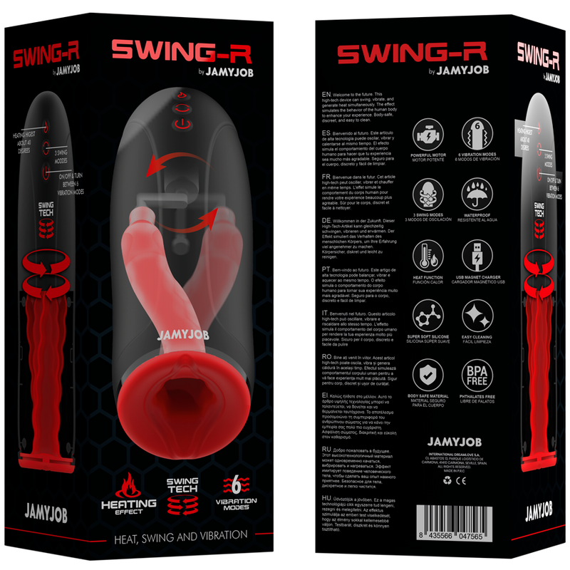 JAMYJOB - SWING-R HEATING EFFECT MASTURBATOR, SWING TECH AND VIBRATION