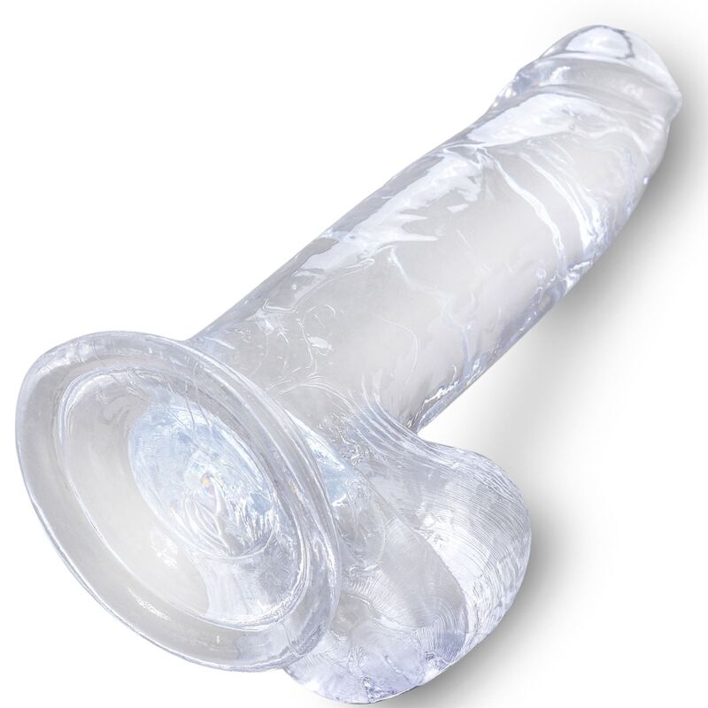 KING COCK - CLEAR REALISTIC PENIS WITH BALLS 15.2 CM TRANSPARENT