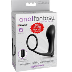 COLECCIÓN ANAL FANTASY ELITE - PLUG VIBRADOR ASS-GASM COCKRING